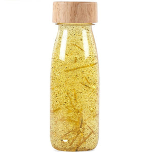 Sensorische Flasche FLOAT – Gold - Tublu.de