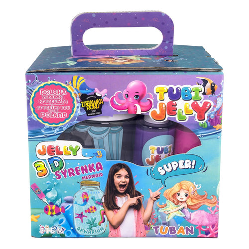 Tubi Jelly Set 6 Farben + kleines Aquarium – Meerjungfrau