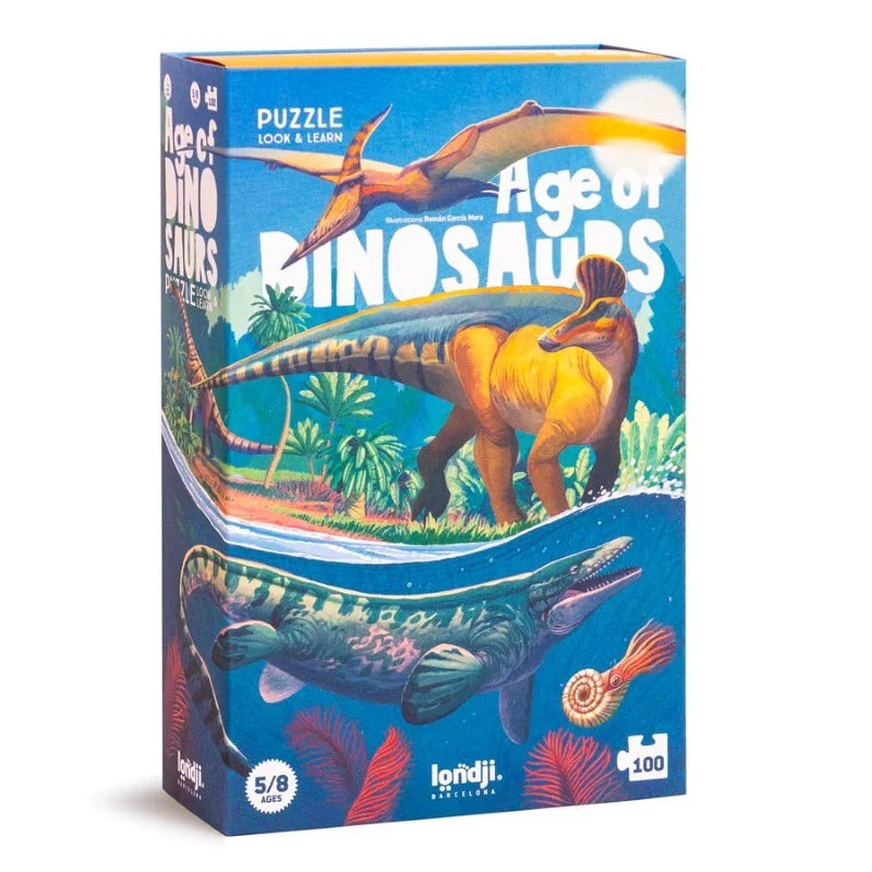 Puzzle mit Suchspiel – Age of Dinosaurs, 100 Teile - Tublu.de