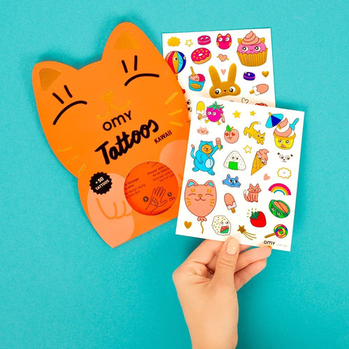 Tattoos für Kinder – Kawaii, 50 Stück - Tublu.de