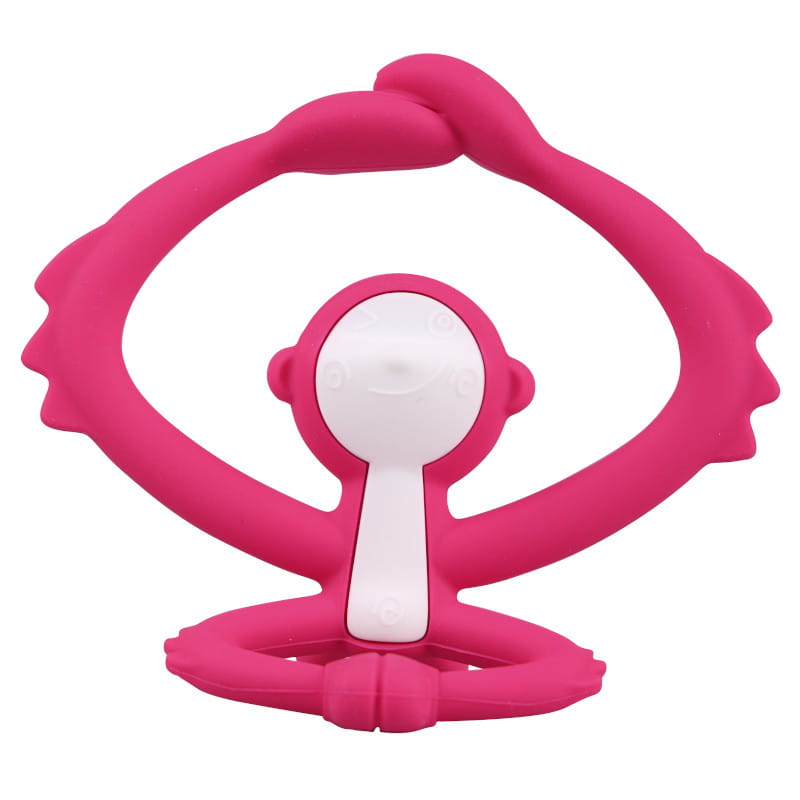 Beißring – Äffchen Dunkelrosa - Tublu.de