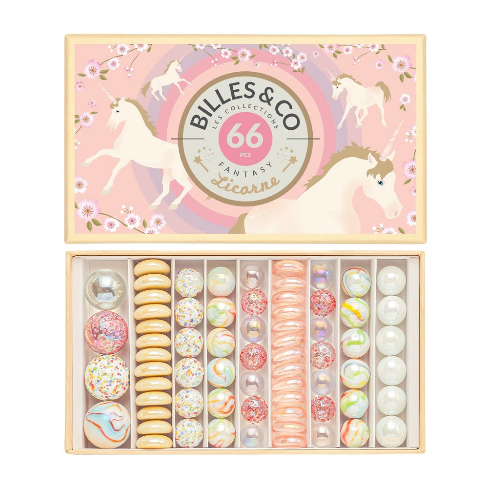 Glasperlen – Einhörner 68 Stück