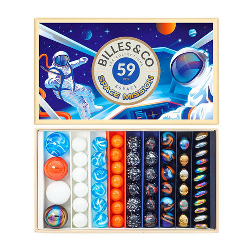 Glasperlen – Weltraum 59 Stück