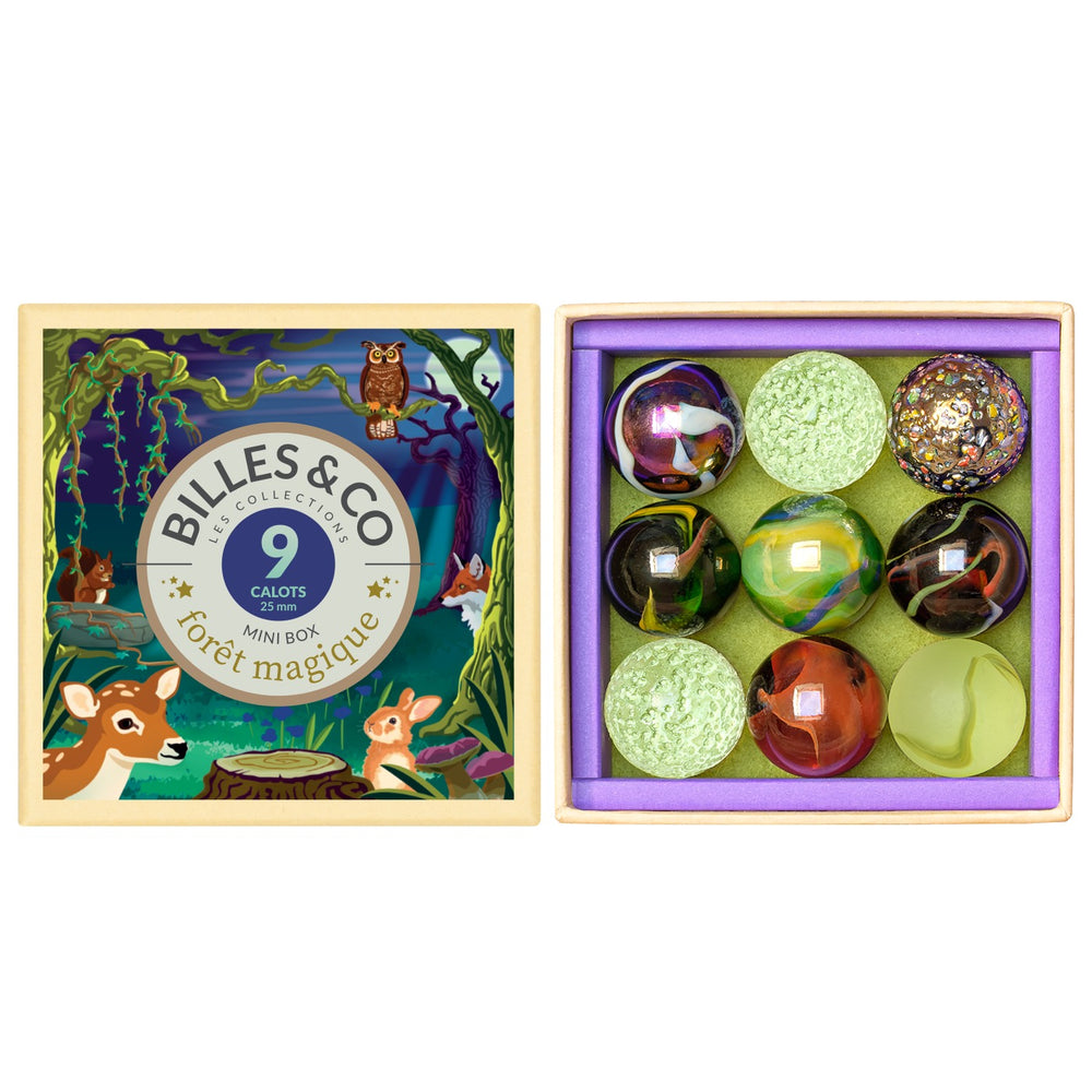 Glasperlen – Zauberwald 9 Stück