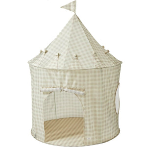 Kinderspielzelt Recycled - Gingham Beige