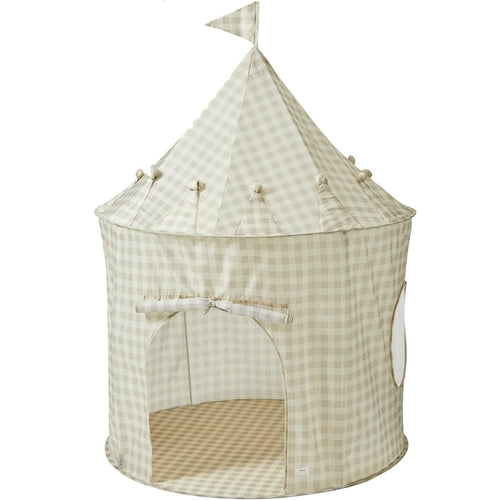 Kinderspielzelt Recycled - Gingham Beige