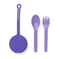 Anhänger – Hülle mit Besteck OmiePod – Lilac