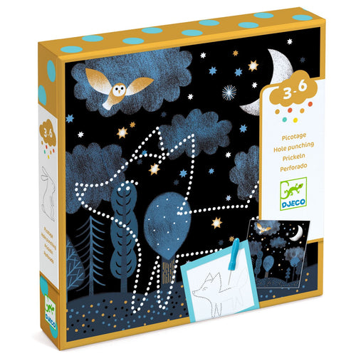 Bastelset zum Stecken  - Wald bei Nacht - Tublu.de