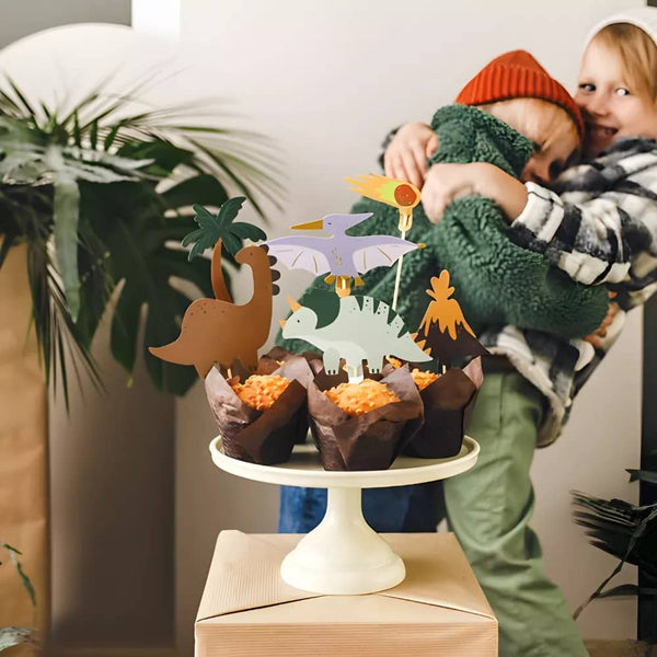 Kuchendekorationen – Dinosaurier, 6 Stück