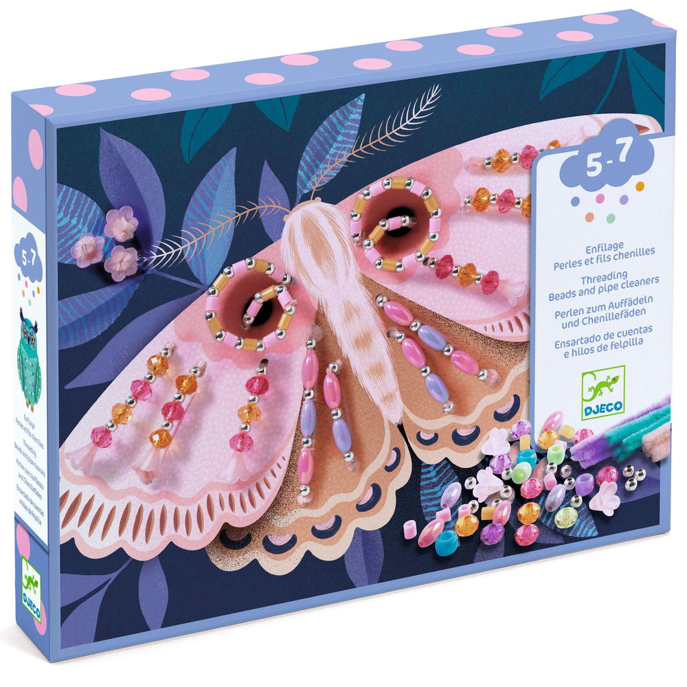 Kunstset zum Auffädeln – Tiere in der Nacht - Tublu.de