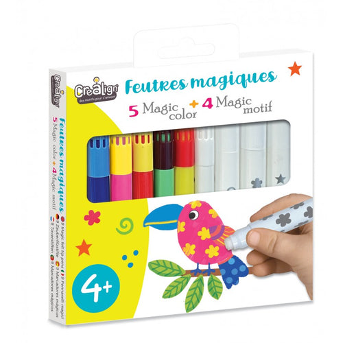 Magische Filzstifte – 5 Farben, 4 Muster