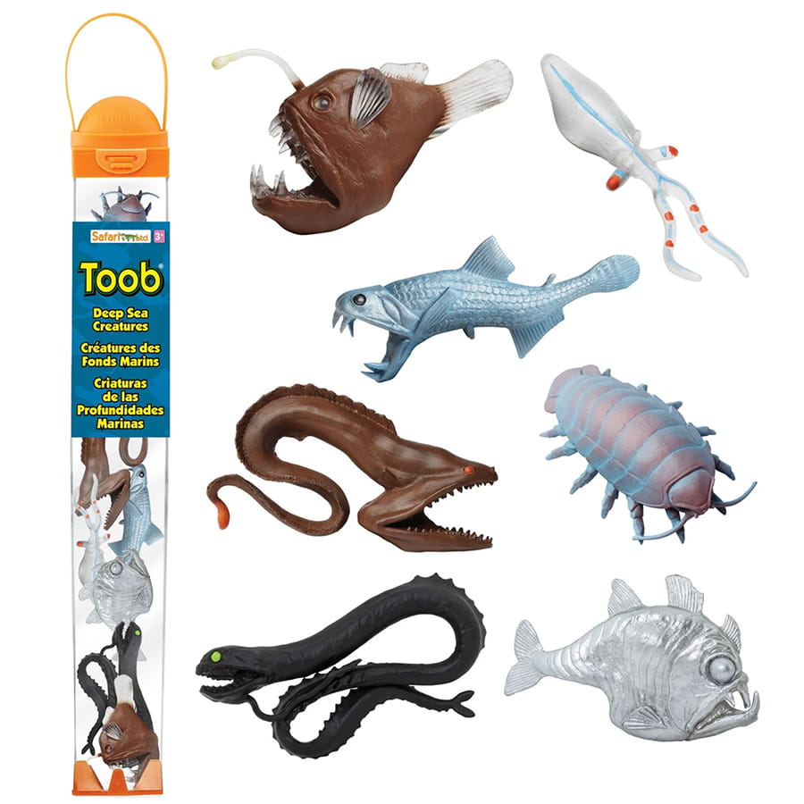 Figurenset in einer TOOB-Röhre – Kreaturen der Tiefsee - Tublu.de