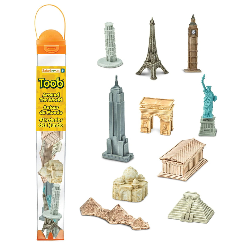 Figurenset in einer TOOB-Röhre – Sehenswürdigkeiten rund um die Welt - Tublu.de