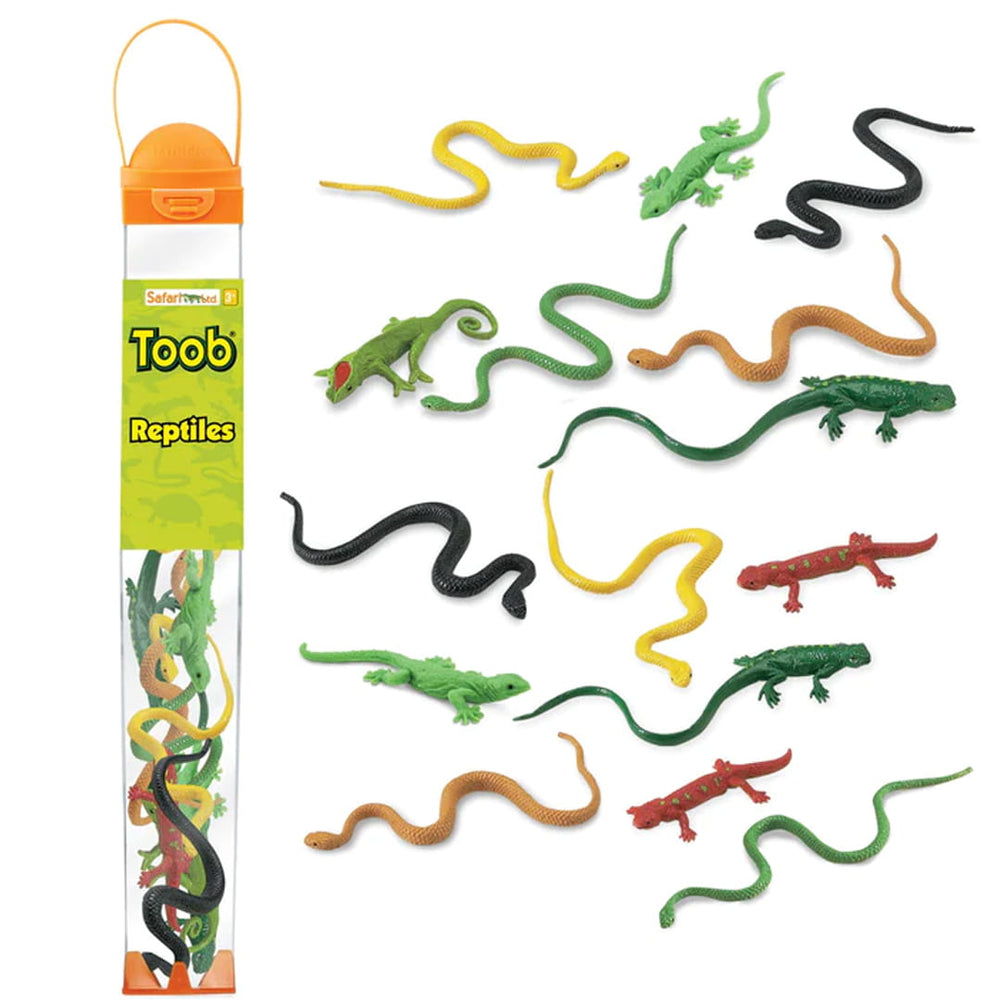 Figurenset in einer TOOB-Röhre – Reptilien - Tublu.de