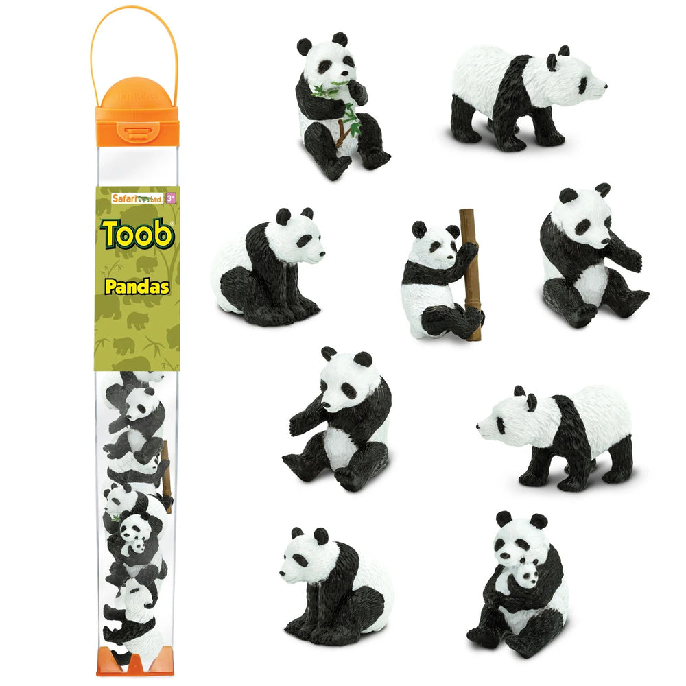 Figurenset in einer Tube TOOB - Pandas - Tublu.de