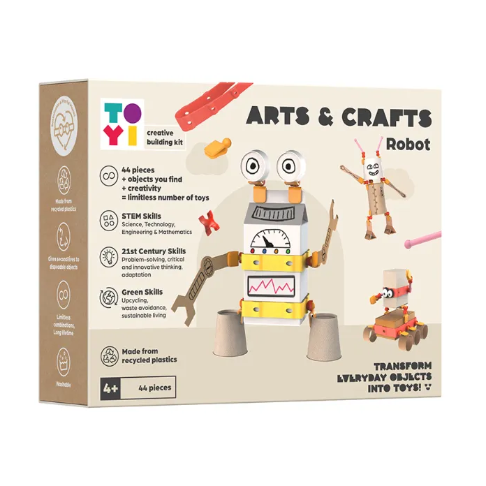 Bausatz zum Selberbauen – Arts and Crafts Robot 44 Teile - Tublu.de