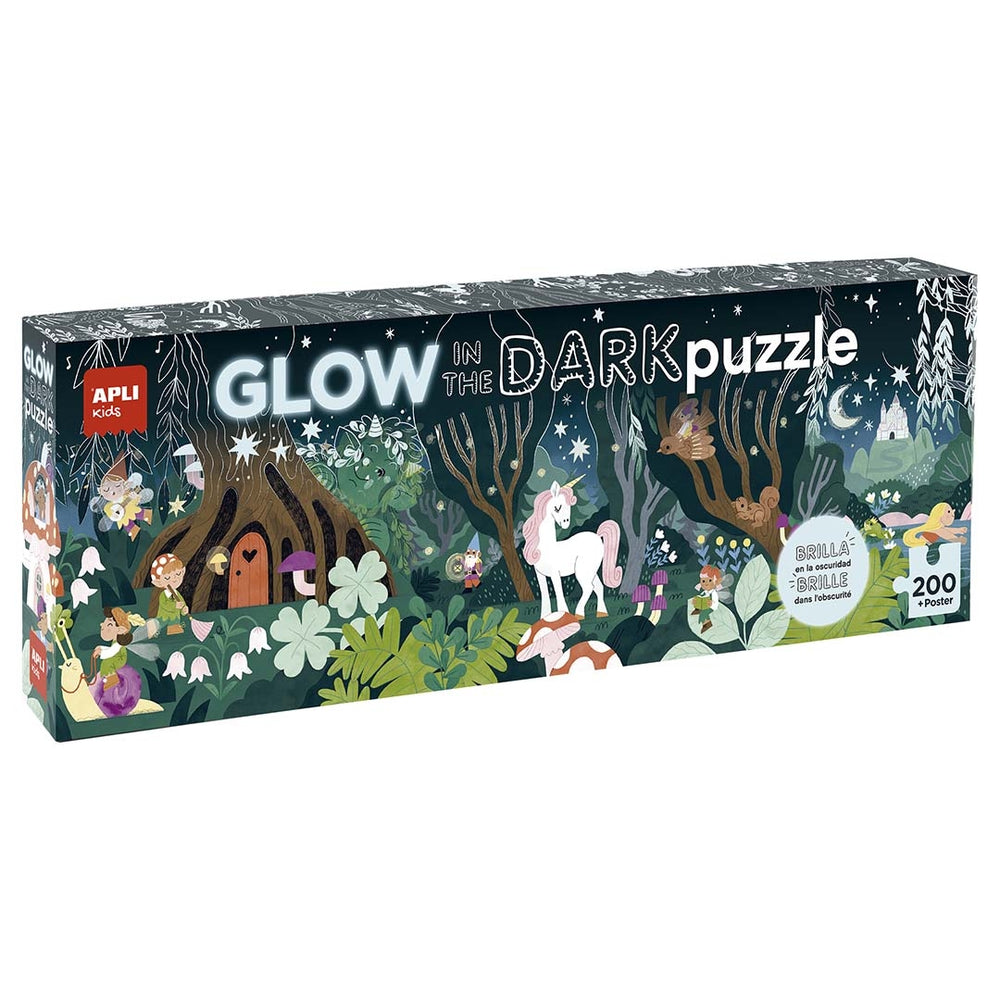 Im Dunkeln leuchtende Puzzles – Magischer Wald 6+ - Tublu.de
