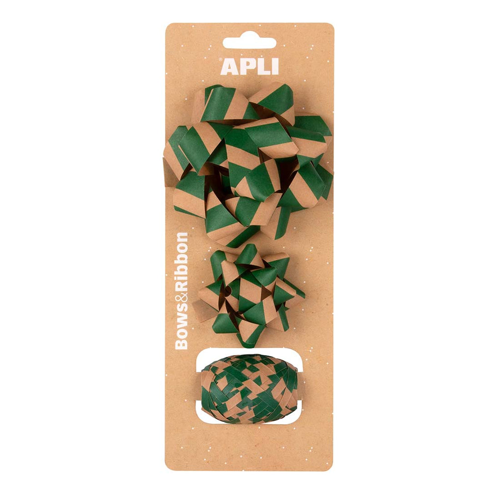 Weihnachtsrosetten und Dekoband – Grün - Tublu.de