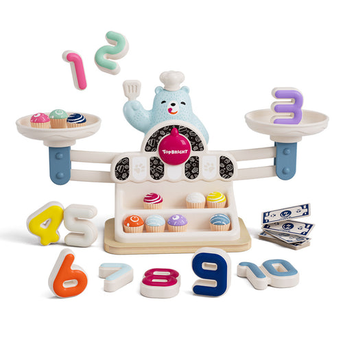 Montessori-Lernspielzeug mit Waage Hungriger Bär - Tublu.de