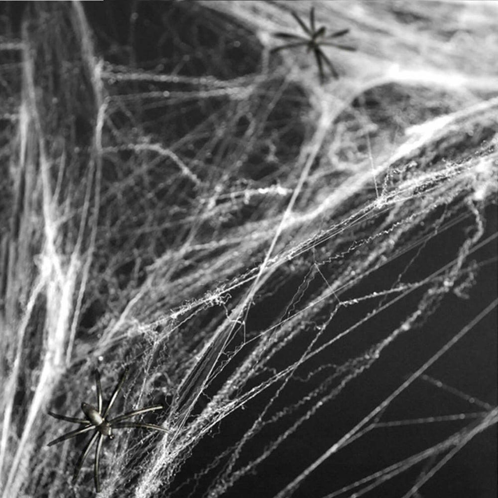 Halloween-Spinnennetz – Weiß 60 g