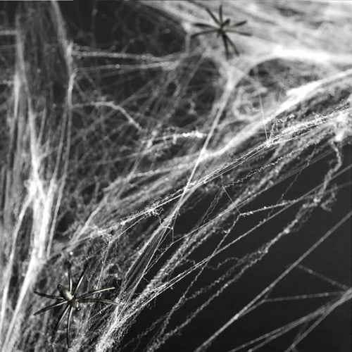 Halloween-Spinnennetz – Weiß 60 g