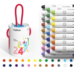 Eimer mit schnell trocknenden, weichen, abwaschbaren Buntstiften – 24 Farben - Tublu.de