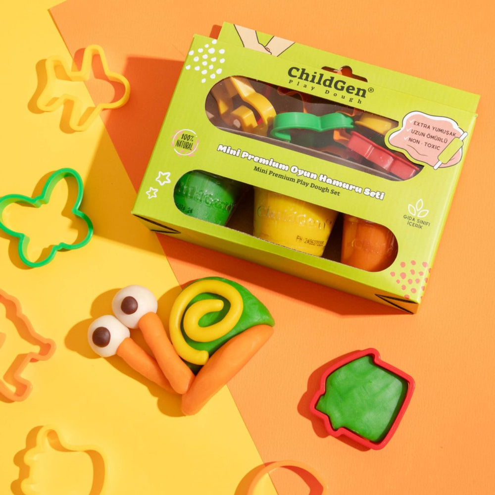 Kreativset, 100 % natürliche Knete und 8 Formen – Kleiner Künstler - Tublu.de