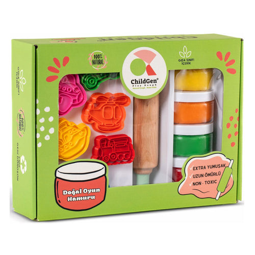 Kreativset, 100 % natürliche Knete und Zubehör – Fahrzeuge - Tublu.de