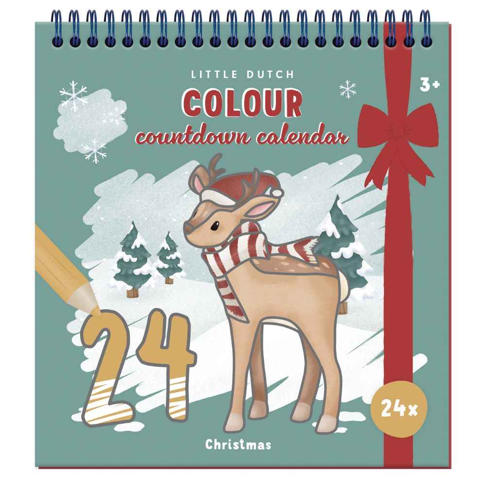 Adventskalender Malbuch – 24 Ausmalseiten mit Weihnachtsmotiven