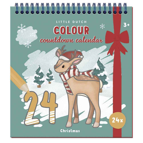 Adventskalender Malbuch – 24 Ausmalseiten mit Weihnachtsmotiven