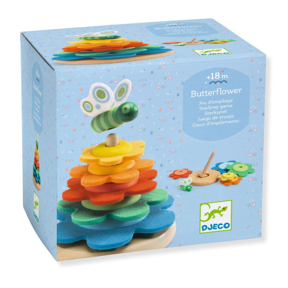 Holzpuzzle mit Filzelementen – Schmetterling - Tublu.de