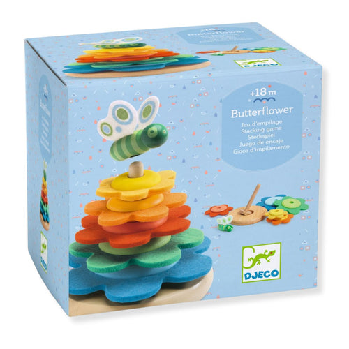 Holzpuzzle mit Filzelementen – Schmetterling - Tublu.de