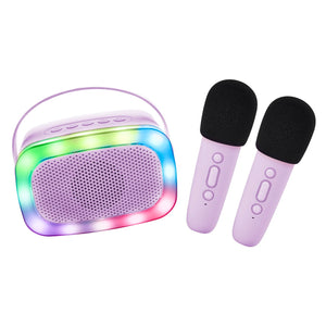 Party-Karaoke mit zwei Mikrofonen - Lila