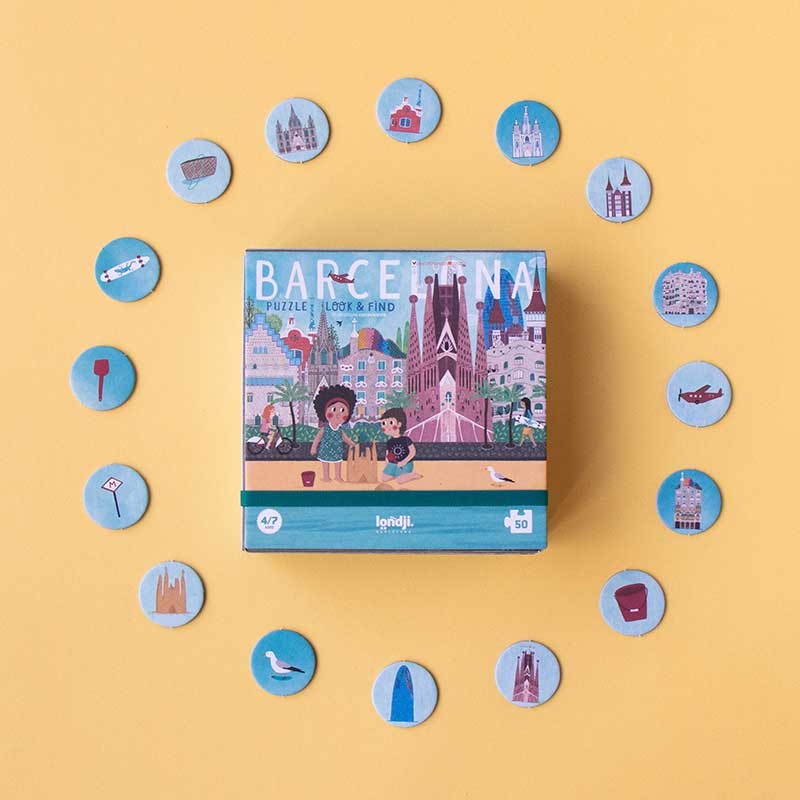 Puzzle mit Beobachtungsspiel – Barcelona 50 Teile - Tublu.de