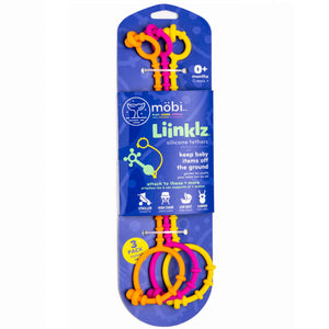 3er-Set Silikonspielzeugstreifen - Liinklz Pink