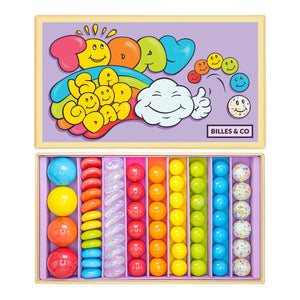 Glasperlen – Guten Tag Lila, 67 Stück