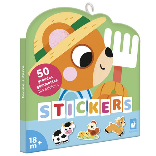 Große wiederverwendbare Aufkleber 18m+ - Bauernhof 50 Stück - Tublu.de