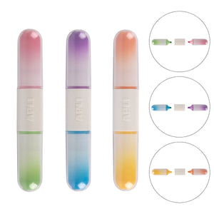 Doppelseitige Textmarker, 6 Farben – 3 Stück - Tublu.de