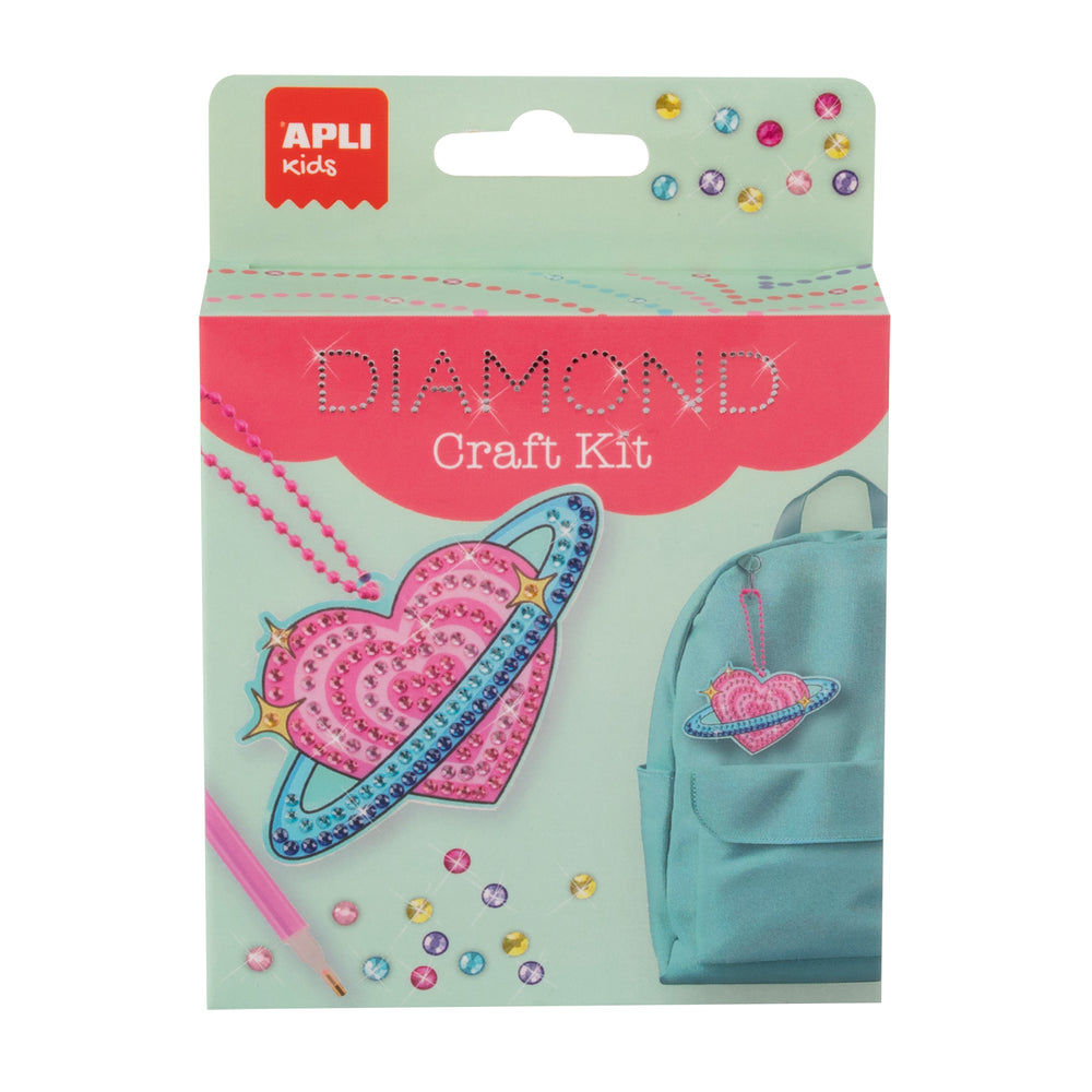 Set zum Basteln von Diamant-Schlüsselanhängern DIY – Herzplanet - Tublu.de