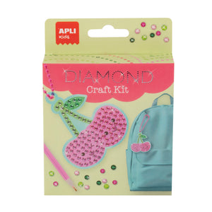 Set zum Basteln von Diamant-Schlüsselanhängern DIY – Kirsche - Tublu.de