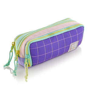 Dreifach-Federmäppchen – Rider Violet