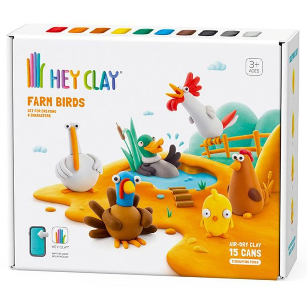 Modelliermasse – Farmvögel