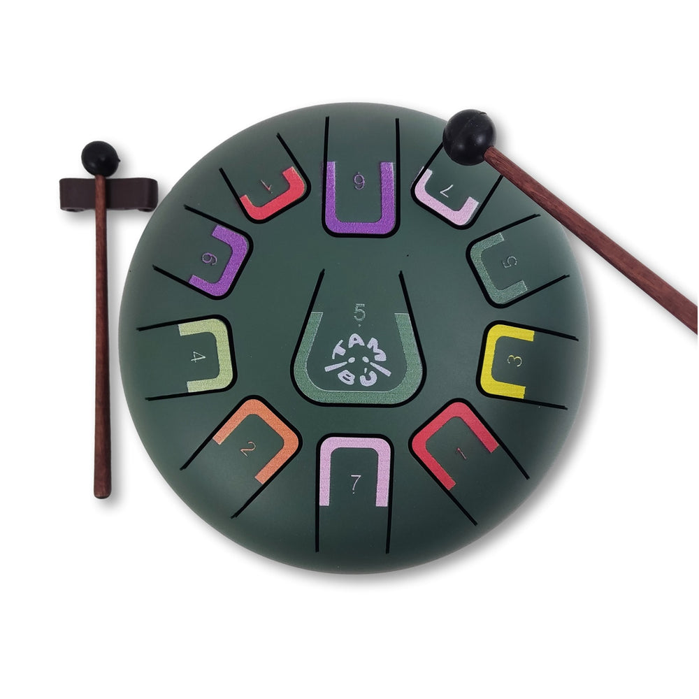 Zungentrommel Tambu – Dark Green Mat - Tublu.de