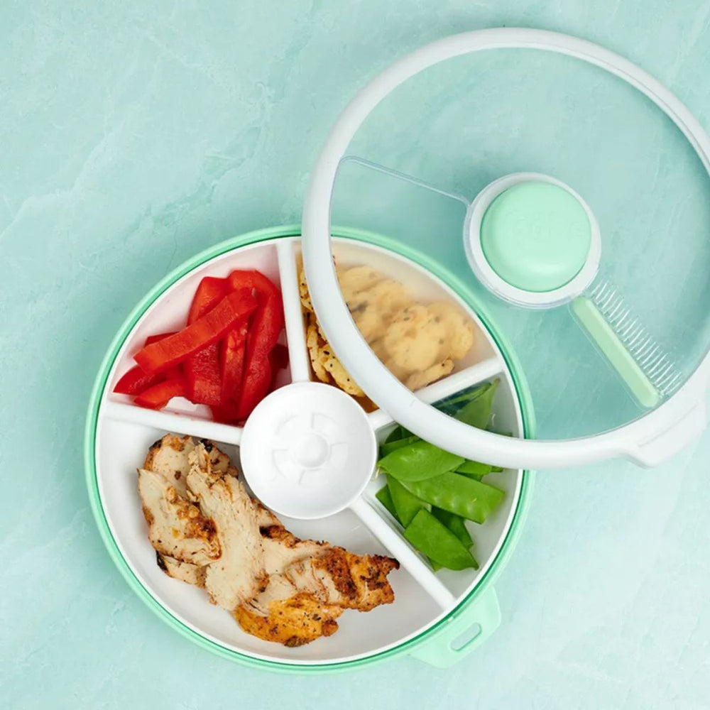 Großer Snackbehälter Snack Spinner- Mint Green