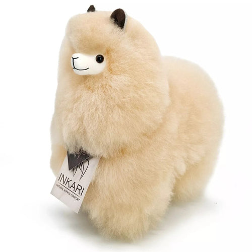 Plüsch-Alpaka Naturals – Blond 23 cm - Tublu.de