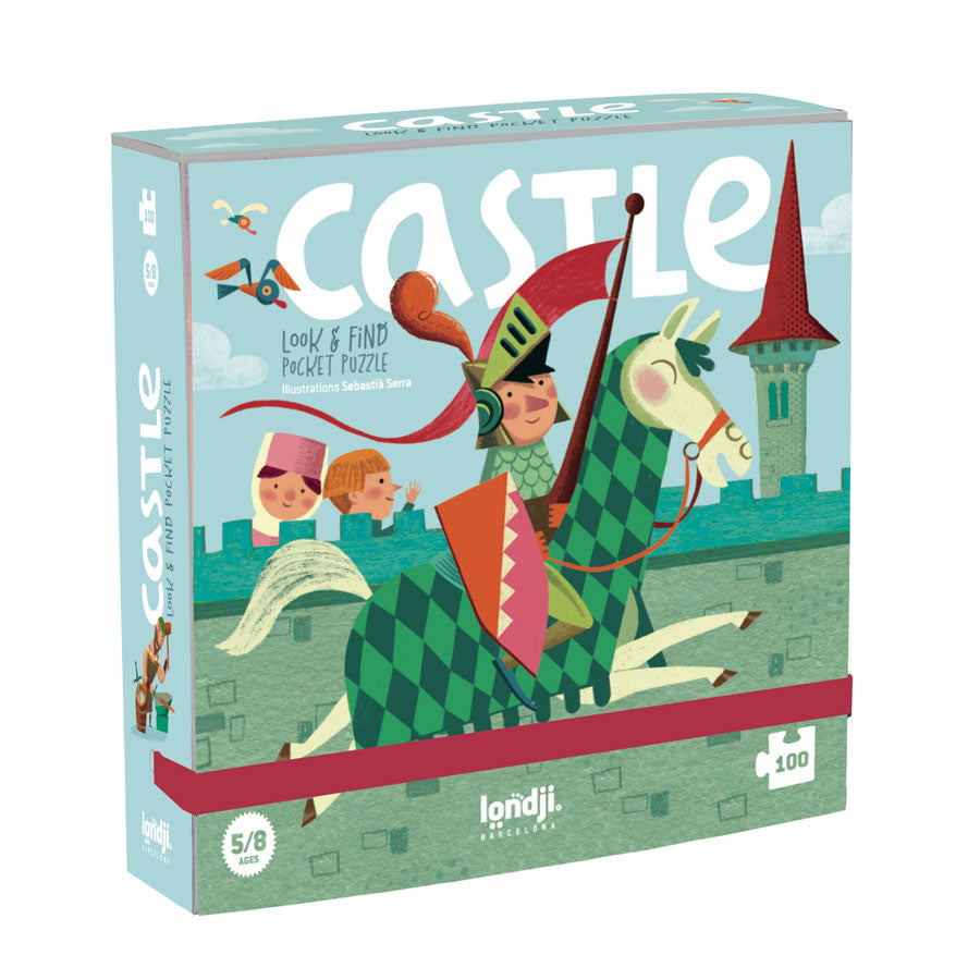 Taschenpuzzle mit Beobachtungsspiel – Burg 100 Teile - Tublu.de