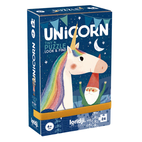 Taschenpuzzle mit Beobachtungsspiel – Einhorn 24 Teile - Tublu.de