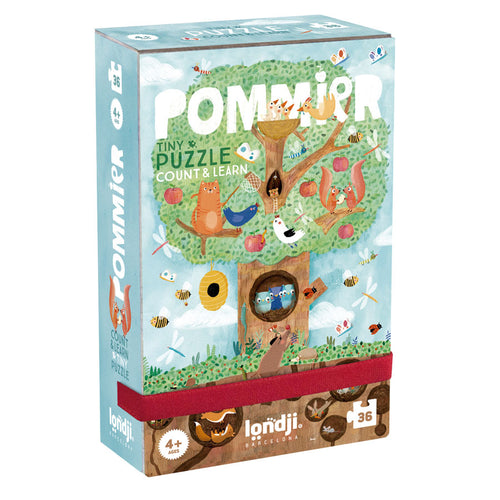 Taschenpuzzle mit Beobachtungsspiel – Apfelbaum 36 Teile - Tublu.de