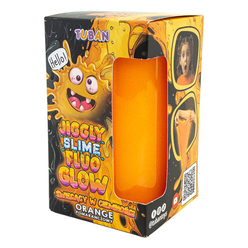 Set JIGGLY SLIME FLUO GLOW – orange 430 g