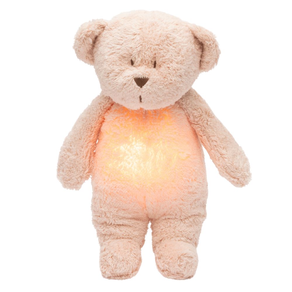 Brummender Teddybär mit Lampe Organic 2.0 – Rose
